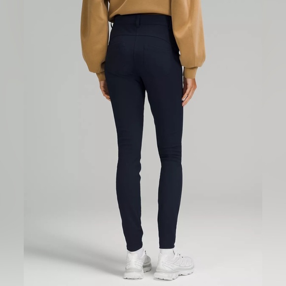 Lululemon City Sleek Slim-Fit 5 Pocket High-Rise Pant size 26 Navy - Picture 2 of 5